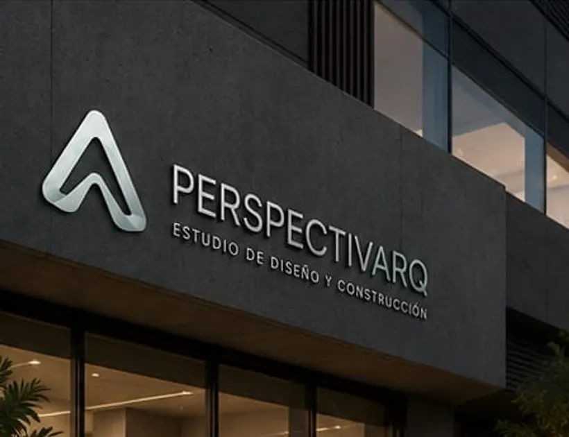 Fachada del corporativo con la señalética de PerspectivArq