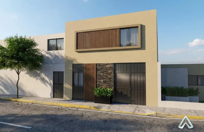 Fachada remodelada del departamento Airbnb en Las Torres, Guadalajara